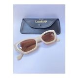 LOOKUP Lookup 2021 Yeni Moda Kemik Renk Çerçeve Kahve Cam Vintage Küçük Kedi Kadın Güneş Gözlüğü