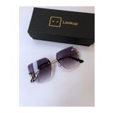 LOOKUP Lookup Smoked Lazer Kare Kristal Kesim Kadın Güneş Gözlüğü