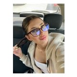LOOKUP Mavi Işık Korumalı Kahverengi Gözlük Cat Eye Optik Uyumlu Camı Değişebilir 50 Ekartman Ekran Gözlüğü
