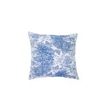 Loom & Laurel Jakarlı Dokuma Kumaş 45x43 cm İçi Dolu Kırlent (Mavi)