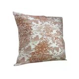 Loom & Laurel Jakarlı Dokuma Kumaş Kırlent 45X43 Cm (İçi Dolu) Açık Kahverengi Ağırlıklı