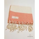 Loomina Mira Peşkir Mercan Kırmızı - 90 x 45 cm - Mercan Kırmızısı