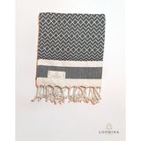 Loomina Valora Peşkir Siyah - 50 x 100 cm