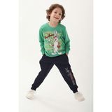 Looney Tunes Çam Yeşili Erkek Çocuk Eşofman Takımı - 8 - 9 Yaş