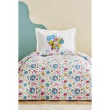 Looney Tunes Karaca Home Summer Vibes Tek Kişilik Pike Takımı, 160 x 220 cm, Beyaz