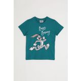 Looney Tunes L1582-2 Ördek Yeşili Erkek Çocuk T-shirt