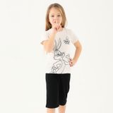 Looney Tunes L1588-2 Krem Melanj Kız Çocuk T-shirt