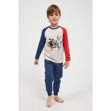 Looney Tunes Lisanslı Bej Melanj Erkek Çocuk Uzun Kol Pijama Takım