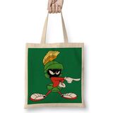 Looney Tunes Marvin The Martian Bez Çanta Uzun Saplı - Açık Bej - 40 X 40