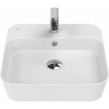 Loop Kare Çanak Lavabo 45 cm Beyaz