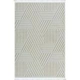 Loop Lp001a Beyaz Halı Dekoratif Sisal Bukle Tozsuz Salon Halısı Yatak Odası Koridor Özel Ölçü Beyaz
