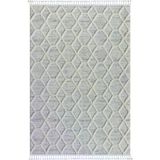 Loop Lp004a Beyaz Halı Dekoratif Sisal Bukle Tozsuz Salon Halısı Yatak Odası Koridor 200 X 290 Beyaz