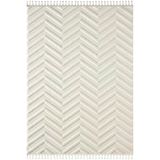 Loop Lp023w Beyaz Halı Dekoratif Sisal Yumuşak Bukleli Tozsuz Salon Halısı Yatak Odası Iskandinav 80 X 300 Beyaz