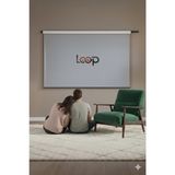 Loop Ters Projeksiyon Perdesi Manuel 280*220 Pvc [ Rear ] Back - 280 cm genişlik 220 cm yükseklik