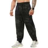 Loose Fit Eşofman Altı Desenli Şalvar Kesim Pantolon Bgsm PNT1380 - 2XL - Black
