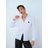 Loose Fit Kadın Gömlek U.kol - XS - Beyaz