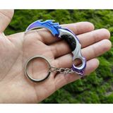 Loot Sepeti Valorant Yağmacı Bıçak Mavi Metal Mini Figür ve Dekor Standı