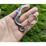 Loot Sepeti Valorant Yağmacı Bıçak Mor Metal Mini Figür ve Dekor Standı