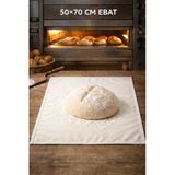 Loova 2 Adet Hamur Ekmek Mayalama Bezi Pamuklu Amerikan Bezi 4 Köşe Apara Dikişli 50*70 Cm