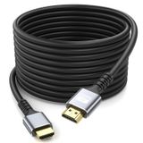 looyotul HDMI Kablosu 50ft Yüksek Hızlı HDMI 2.0 Kablosu 4K@60HZ 3D ARC Ethernet HDMI Kablosu UHD TV Monitörü Dizüstü Bilgisayar Xbox PS4/PS5 için (Gümüş)