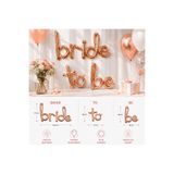 L'Opaline Bride To Folyo El Yazılı Rose Renkli Balon Bekarlığa Veda Partisi Büyük Balon Seti