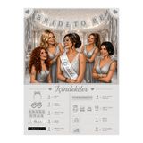 L'Opaline Gümüş Bride To Be Seti Bekarlığa Veda Partisi Malzemeleri Kuşak Dövme Taç Banner Ve Bileklik Süsleri