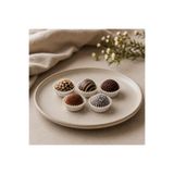 L'Opaline Mini Boy Beyaz Muffin Truff Çikolata Kek Brownie Kalıbı 30x12 Mm Takribi 33 Adet