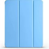 Lopard Apple iPad Air 10.9 2022 (5. Nesil) Standlı ve Kalem Bölmeli Smart Cover 1-1 Kapaklı Kılıf - Mavi