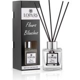 Lopars Beyaz Çiçekler Bambu Çubuklu Oda Kokusu 100 ml - 002
