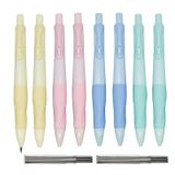 Lopenle 12 Adet Mekanik Kurşun Kalem Yumuşak Ergonomik Kavrama Kalemleri Kalın Varil Kalemleri 10 adet 2,0 mm Yedek Kalemler Sanat Çizimi Yazma Okul Ofisinde Eskiz Yapmak için (HB uçları)