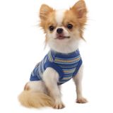 LOPHIPETS Küçük Köpekler için%100 Pamuk Ribana Köpek Gömlek Yelek Çay Fincanı Chihuahua Yorkie Yavru Köpek Giysileri Tank Tişört-Mavi/S