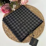 Lop'res Soft Pamuklu Eşarp Siyah Beyaz Ldna1609