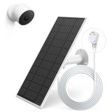 Loqdivr Google Nest Kamera için Güneş Paneli, Google Nest Cam için Yükseltilmiş Güneş Enerjisi Şarj Cihazı İç ve Dış Mekan (Pil Versiyonu), IP65 Suya Dayanıklı Esnek Güneş Panelleri ve 13.1Ft Hızlı Şarj
