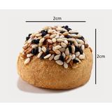 Loqo 1 kg Tuzlu Mini Kurabiye Zerdeçal ve Mahlepli Susam & Çörekotu Kaplı Lezzetli Atıştırmalık