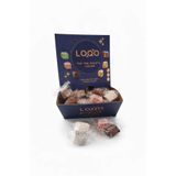 LOQO Karışık Kuruyemişli Lokum Hediyelik Stand Kutu (1 kg)