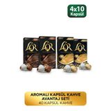 L'or 4x10'lu Aromalı Kapsül Kahve Seti
