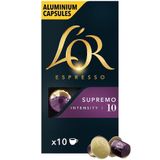 L'or Supremo Intensity 10 Alüminyum Kapsül 10'lu Kahve