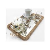 Lora Davet Damat Kahve Fincanı Tepsisi (1 Adet) Naturel - 53103