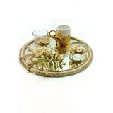 Lora Davet Damat Kahve Tepsi Takım (1 Adet) Naturel 53190