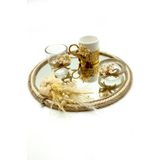 Lora Davet Damat Kahve Tepsi Takım (1 ADET) Naturel 53192