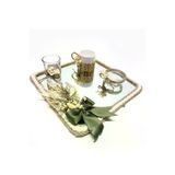Lora Davet Damat Kahve Tepsi Takım (1 Adet) Naturel 53207