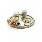 Lora Davet Söz Nişan Damat Kahve Tepsisi (1 ADET) Naturel 53198