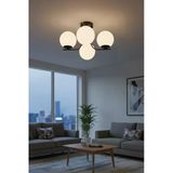 Lora Modern Tasarım Minimal Yatak Odası Salon Mutfak Oturma Odası Camlı 4 Lü Avize