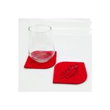 Loradekor Bardak Altlığı Keçe Oval Köşe kırmızı 61043