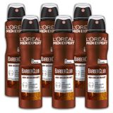L'Oréal Men Expert Barber Club Woody Fresh Erkek Deodorant Sprey, 6 x 150 ml
