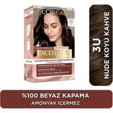 L'Oréal Paris 2 Adet L Oréal Paris Excellence Creme Nude Renkler Saç Boyası - 3u Nude Koyu Kahve