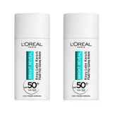 L’Oréal Paris 2x50 ml Bright Reveal Spf 50+ Koyu Leke Karşıtı Fluid Günlük Yüz Güneş Kremi Cilt Bakım Seti