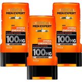 L'Oréal Paris 3x300 ml Men Expert Hydra Energetic Taurin Içeren Duş Jeli