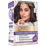L'Oréal Paris 4 Adet L Oréal Paris Excellence Cool Creme Saç Boyası - 5.11 Ekstra Küllü Açık Kahve