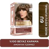 L'Oréal Paris 4 Adet L Oréal Paris Excellence Creme Nude Renkler Saç Boyası - 6u Nude Koyu Kumral